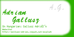 adrian gallusz business card
